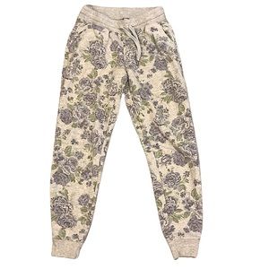 Old Navy/ Floral Print Draw String Joggers/ SMALL